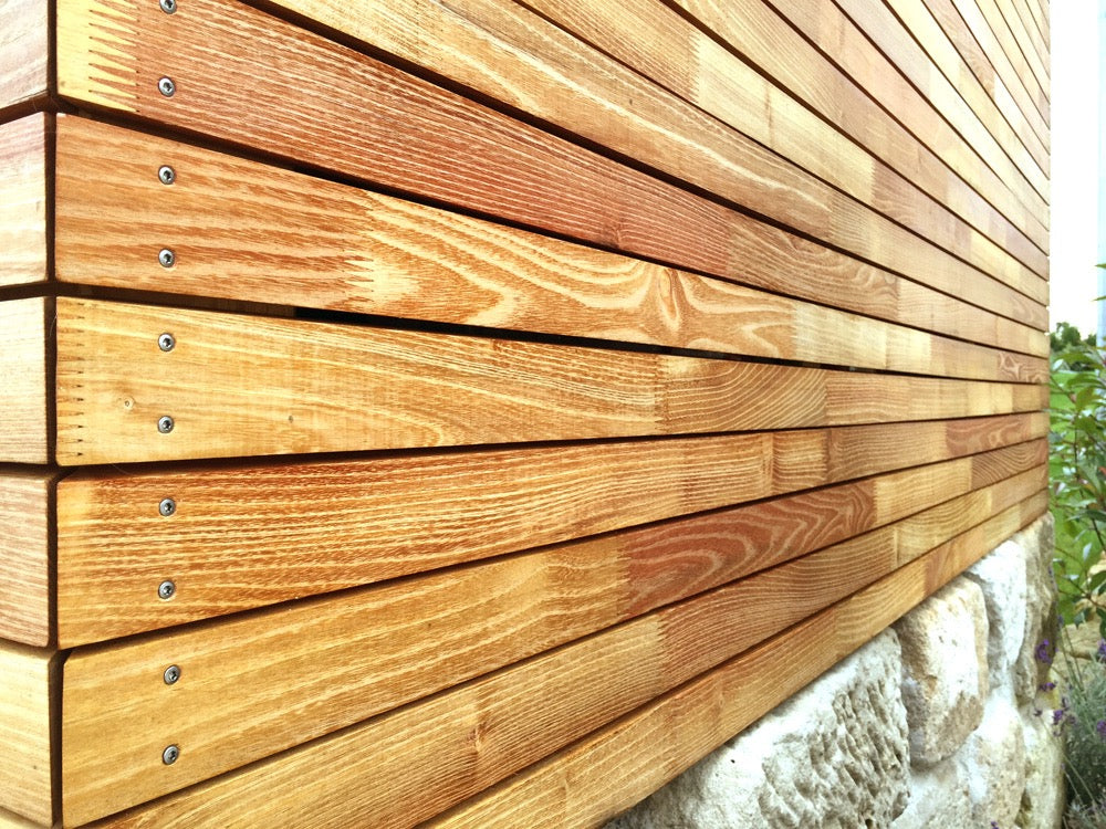 Fassadenbrett Rhombus Robinie 80 x 22 mm